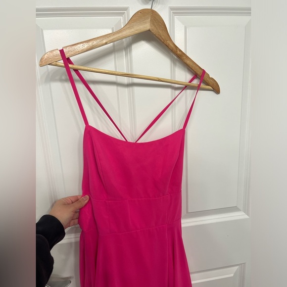 Lulus Dreamy Romance Hot Pink Backless Maxi Dress - Picture 7 of 9